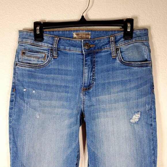 Kut From The Kloth Womans Size 6 Jeans Distressed Skinny Fit Blue Womens Jeans - Picture 11 of 12
